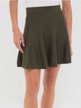 Hyacinth House NWT Olive Connie Knit Mini Skirt size XXS